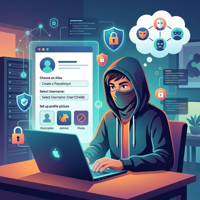 Creating social account with privacy protection